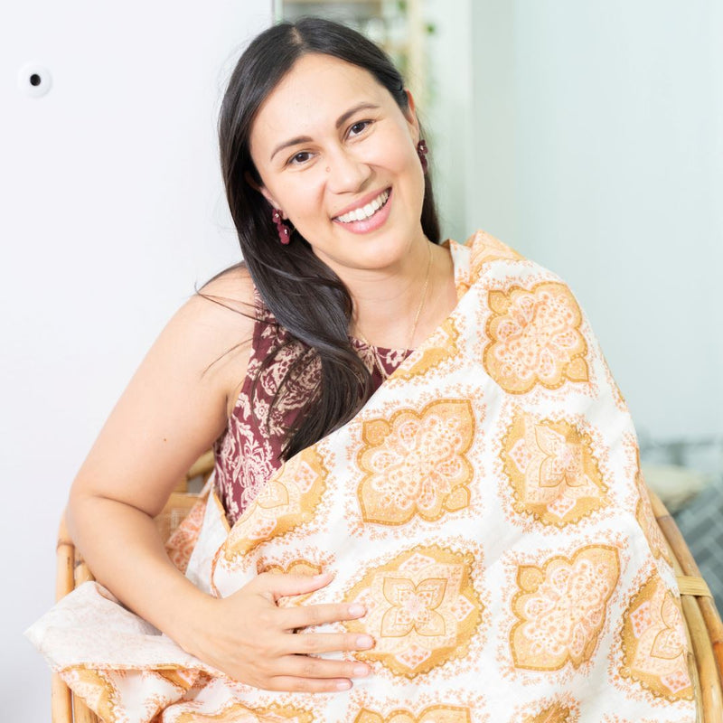 Luxury Multi-Purpose Breastfeeding Scarves - Beige