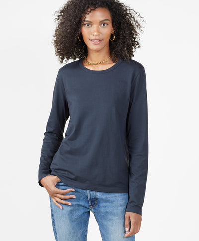 Outerknown - Women's Sojourn L/S Tee - Black