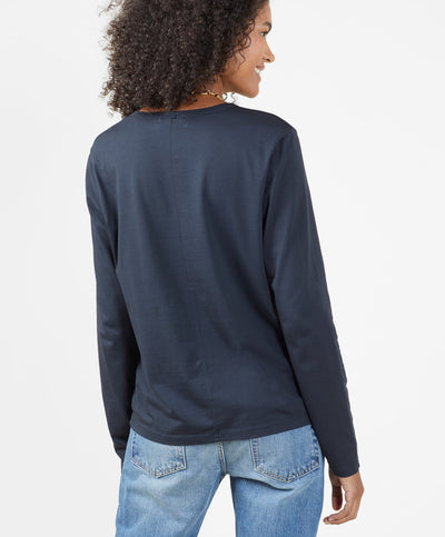Outerknown - Women's Sojourn L/S Tee - Black