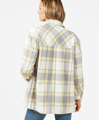 Outerknown - Women's Blanket Shirt Jacket - Glow Montauk Plaid