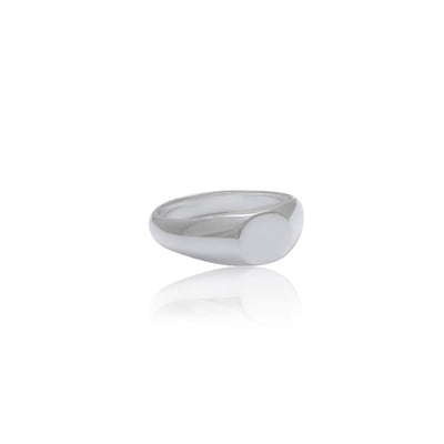 Mini Circular Signet - Silver