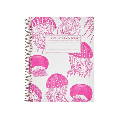 Decomposition - Large Spiral Notebook Ruled - Jellyfish
