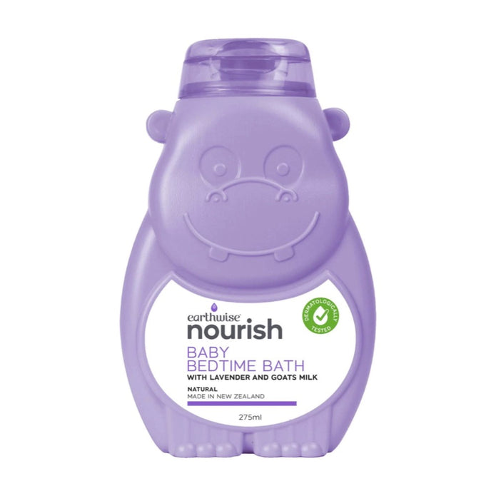 Earthwise Nourish Hippo Baby Bedtime Bath - 275ml