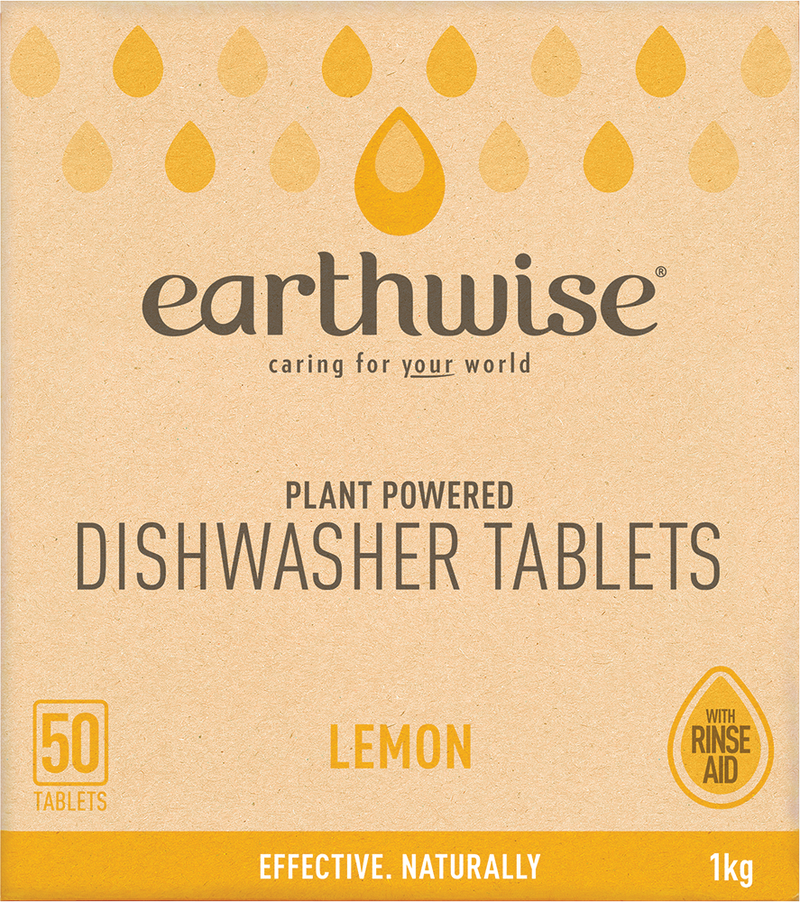 Earthwise Dishwasher Tablets Lemon 50Pk
