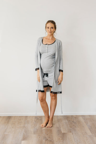 Robe in Grey Marle