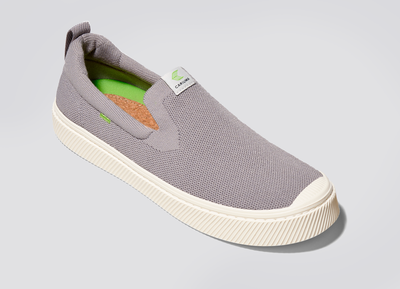IBI Slip On Light Grey Knit Sneaker Men
