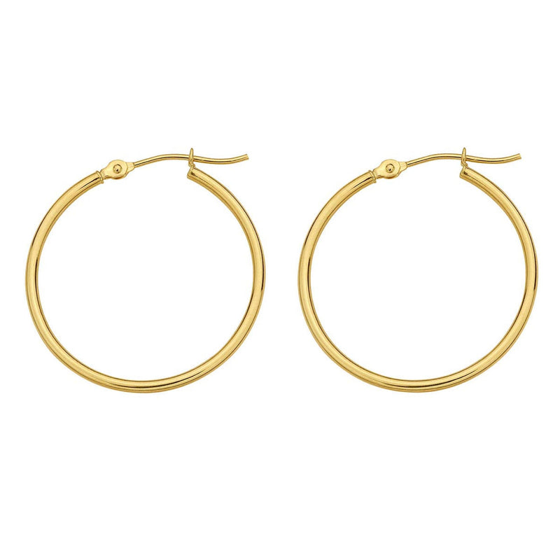 Signature Tube Hoops - GOLD