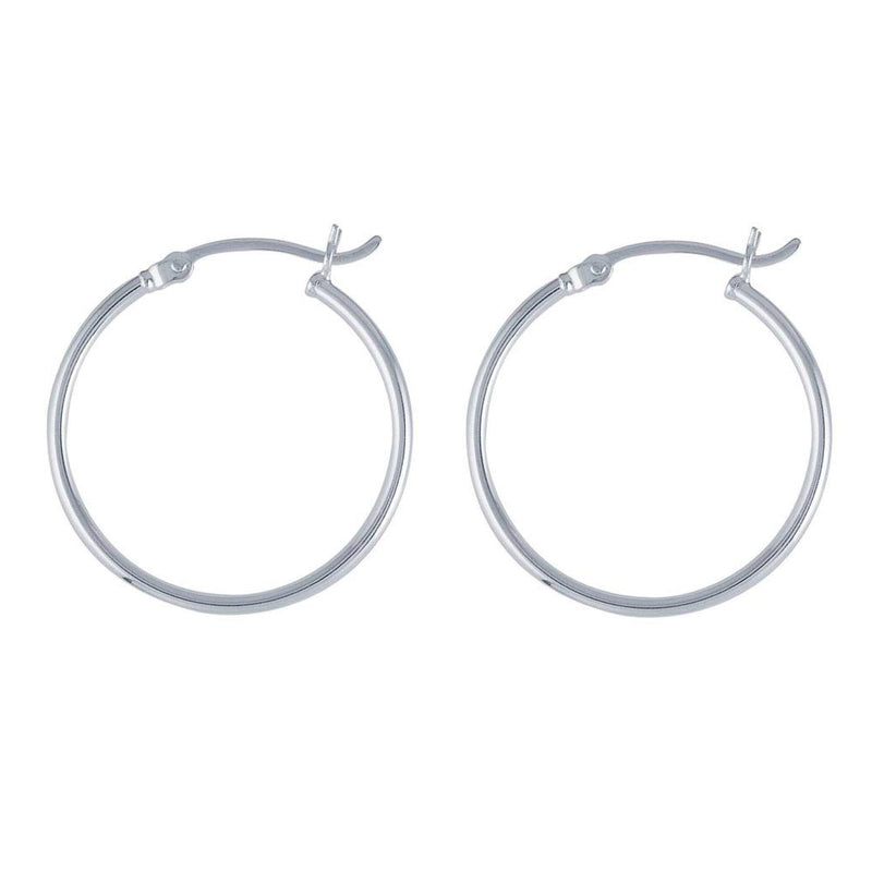 Signature Tube Hoops - SILVER