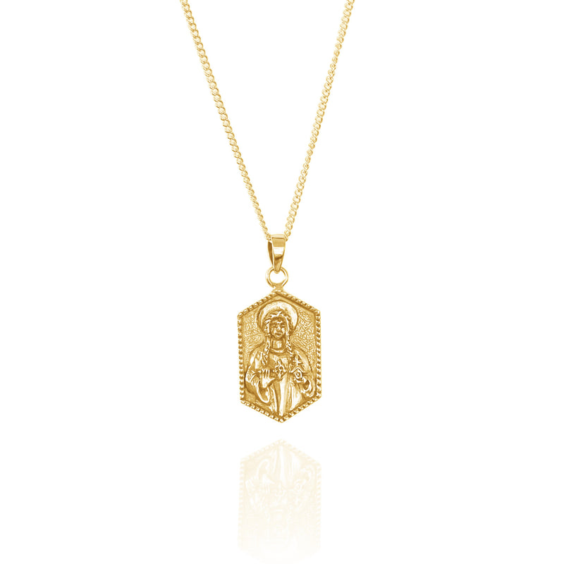 St Dwynwen - Patron Saint of Lovers - Gold