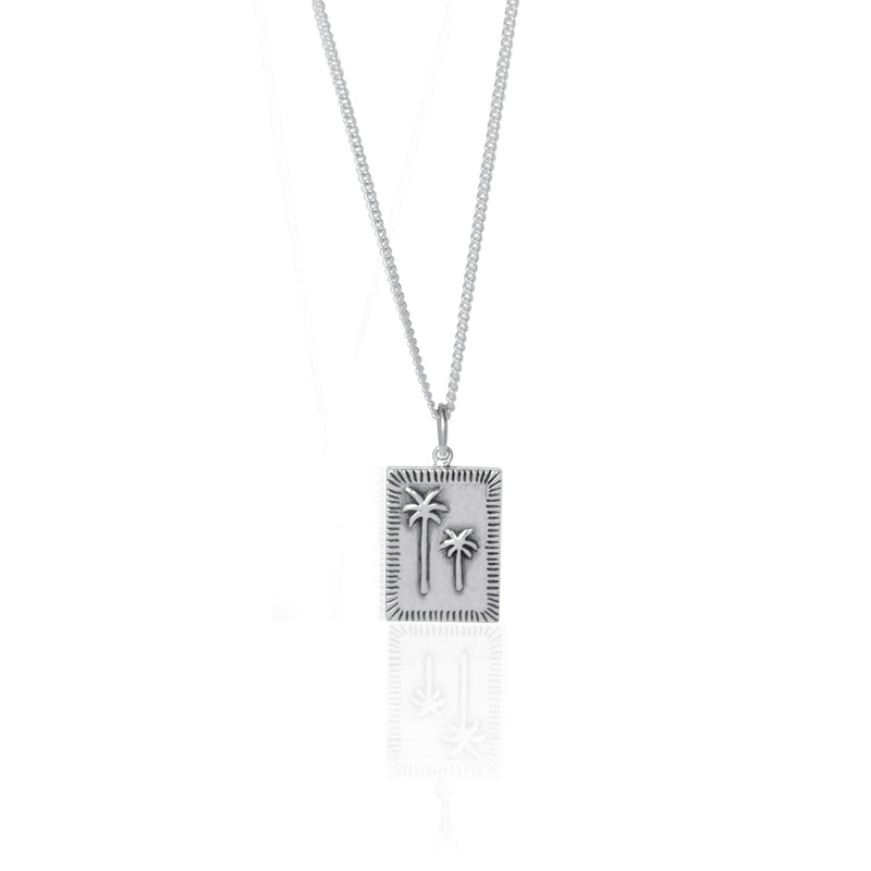 Pacific Palm Necklace - SILVER