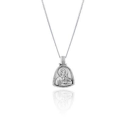 St Cecilia - Patroness of Music Necklace - Silver