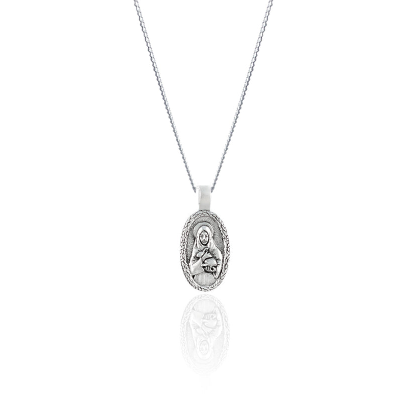 St Melangell - Patron Saint of Small Animals Necklace - Silver