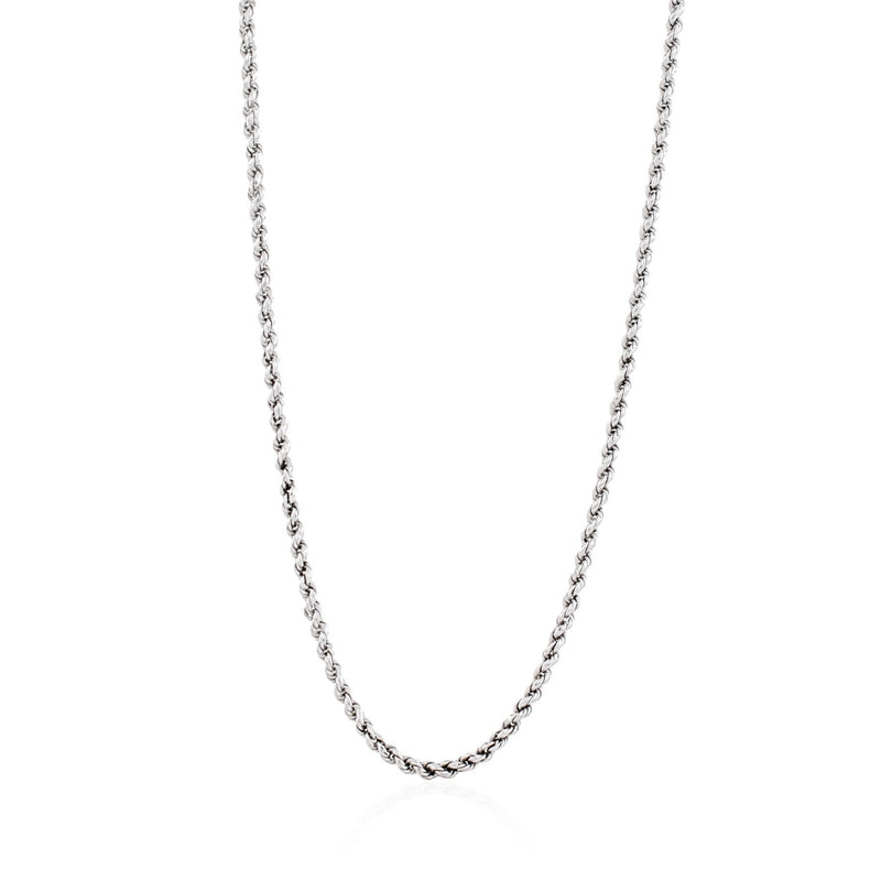 Rhode Island Twisted Rope Chain - Silver