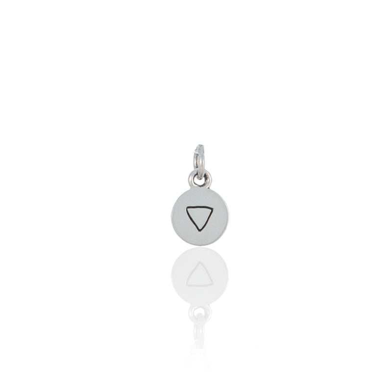 Water Sign Mini Charm - Silver