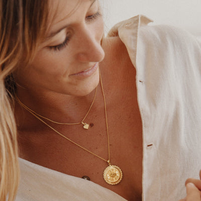 SUZANNE 'PROTECTION' NECKLACE PENDANT - GOLD