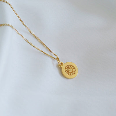 Virgo Mini Zodiac Necklace - Gold
