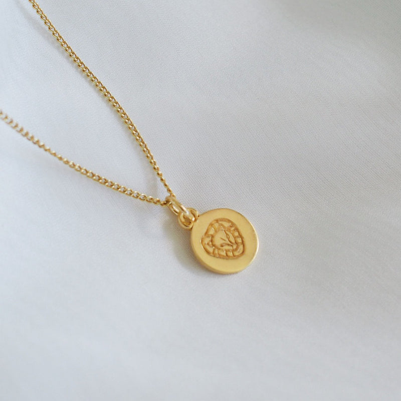Leo Mini Zodiac Necklace - Gold