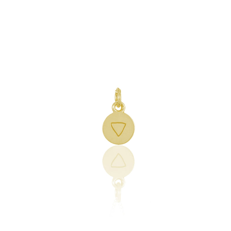 Water Sign Mini Charm - Gold