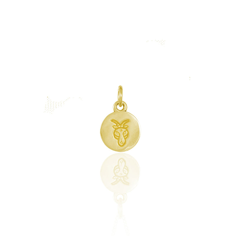 Capricorn Mini Zodiac Charm - Gold