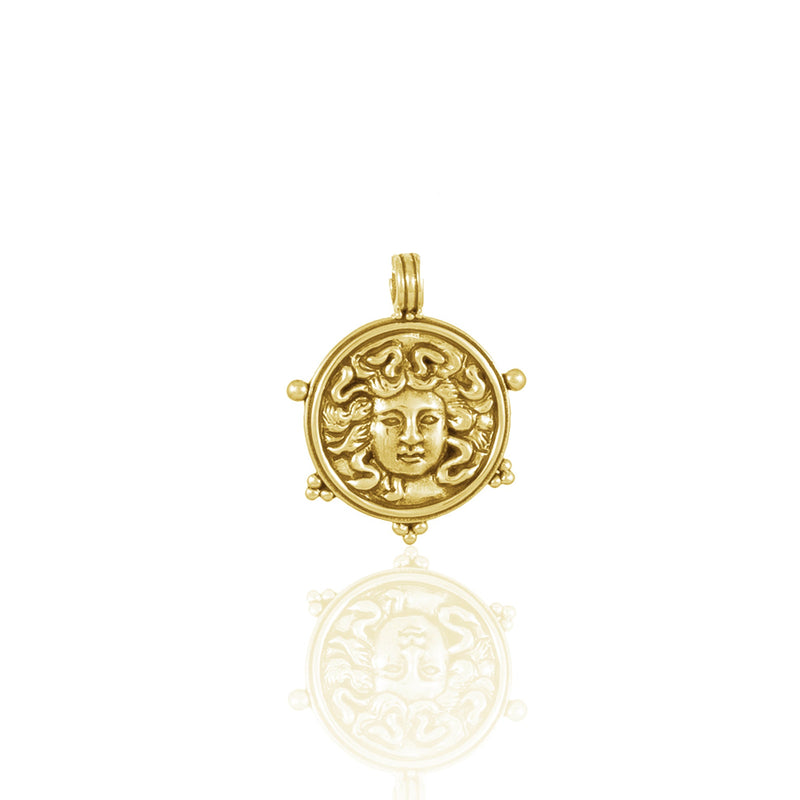 Medusa Pendant for Protection - CHARM ONLY - Gold
