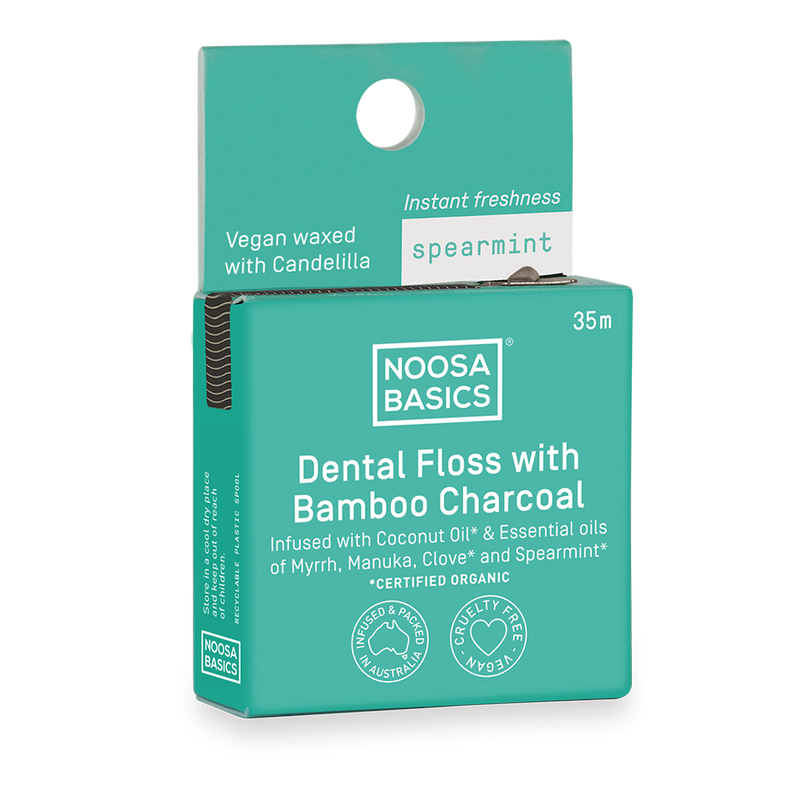 Noosa Basics Dental Floss with Bamboo Charcoal 35m