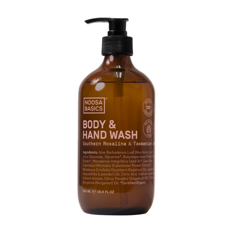 Noosa Basics Body & Hand Wash - Southern Rosalina & Tasmanian Lavender 500ml