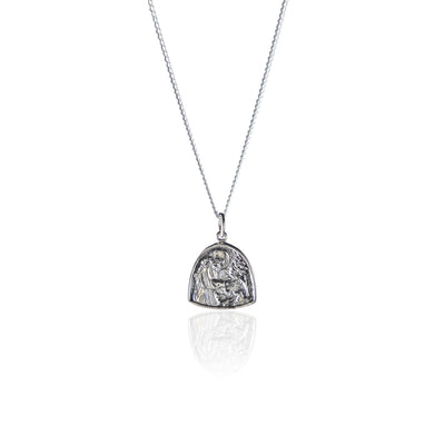 St Assisi - Patron Saint of Animals & the Environment Necklace - Silver