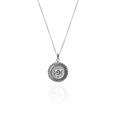 Suzanne 'Protection' Necklace Pendant - Silver