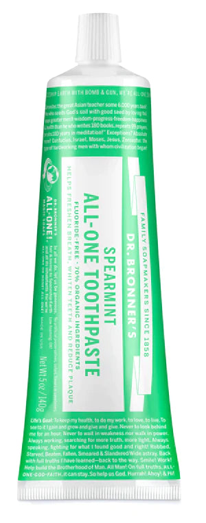 Dr. Bronner's Toothpaste (All-One) Spearmint 140g