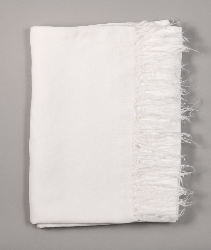 Bhumi Linen Throw - White