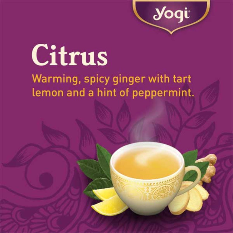 Yogi Tea Herbal Tea Bags Lemon Ginger 16Pk