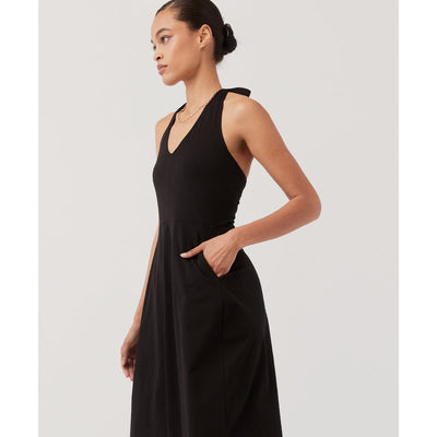 Women’s Fit & Flare Halter Dress - Black