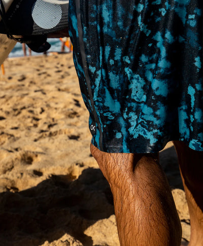 Outerknown - Apex Trunks by Kelly Slater - Black Blurred Block