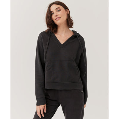 Women’s The Downtime V-neck Hoodie - Black