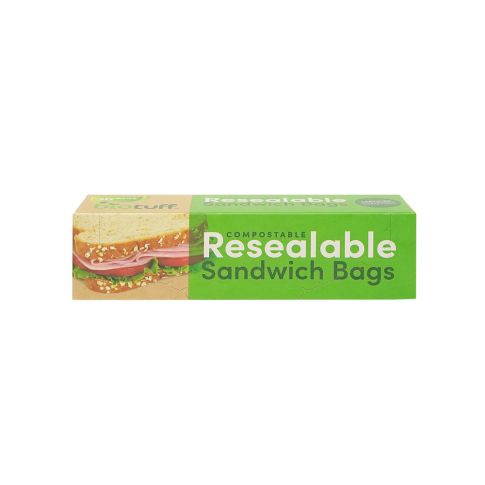 Biotuff Resealable Sandwich Bags 18x17cm 30 Pk