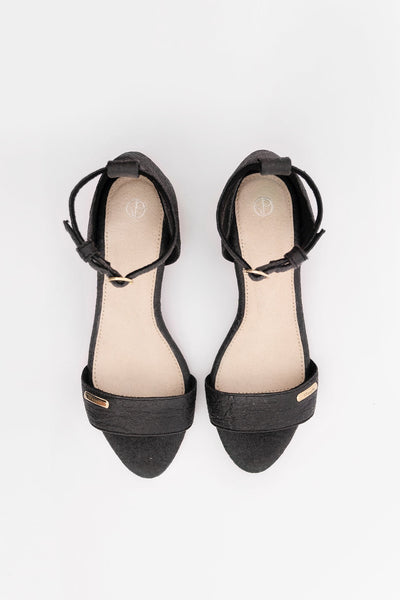 Chicago ORD - Ankle Strap Heels - Charcoal