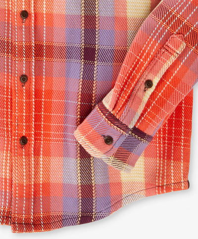 Outerknown - Blanket Shirt - Flame Panorama Plaid