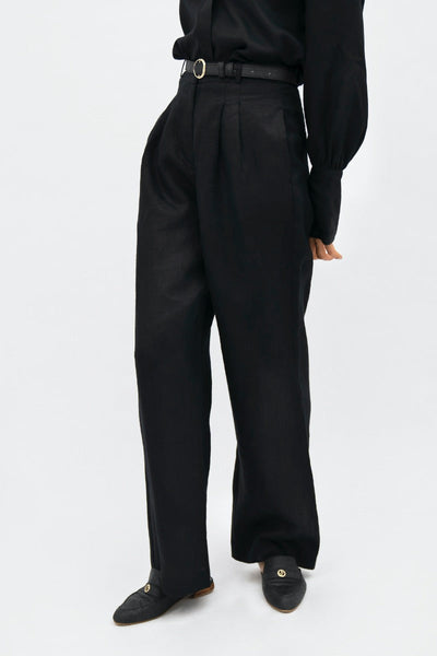 French Riviera NCE - Wide Leg Pants - Licorice