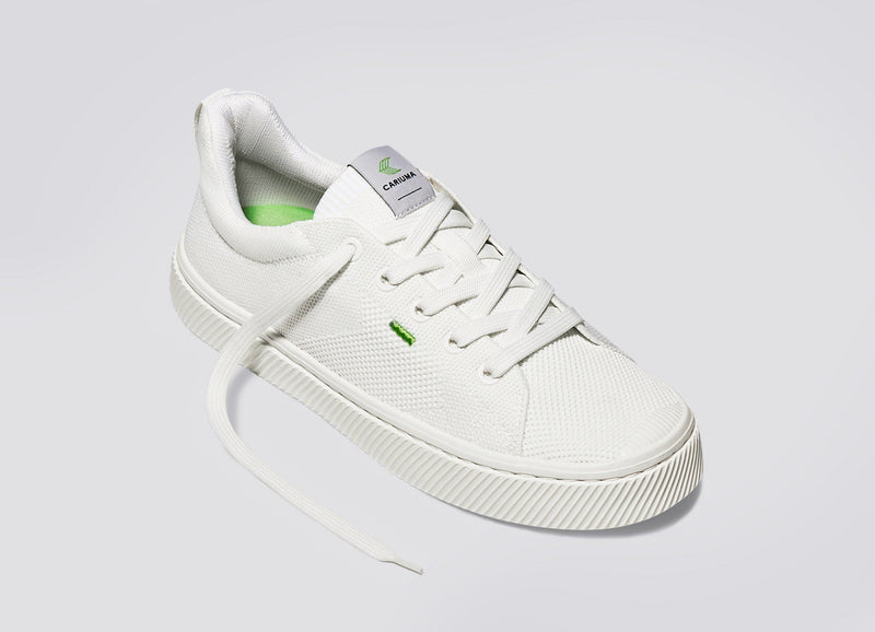 IBI Low Off-White Knit Sneaker Women