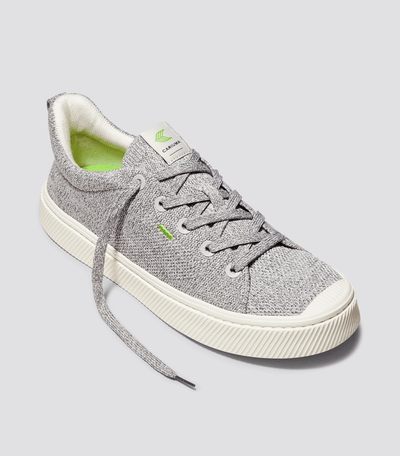 IBI Low Stone Light Grey Knit Sneaker Women