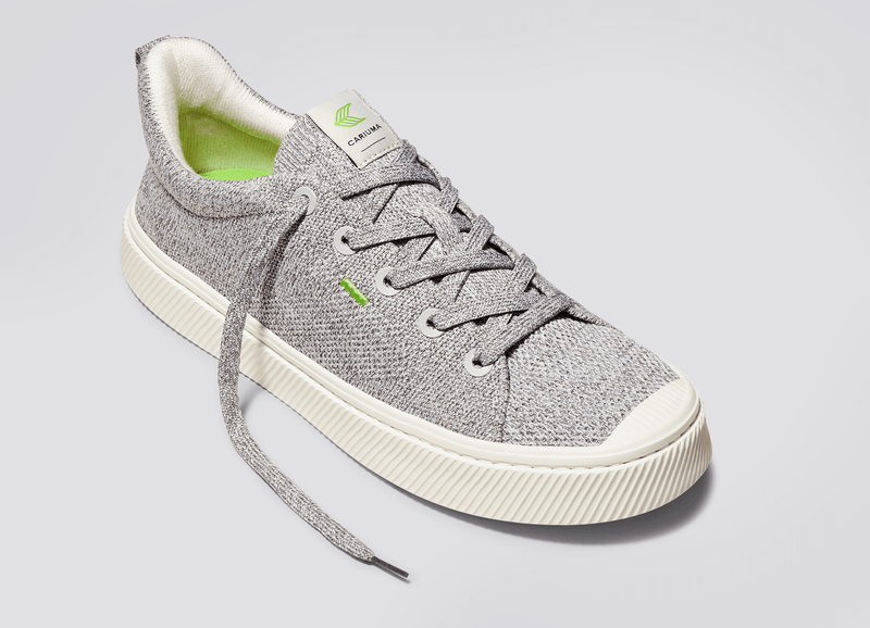 IBI Low Stone Light Grey Knit Sneaker Women
