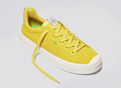 IBI Low Sun Yellow Knit Sneaker Men