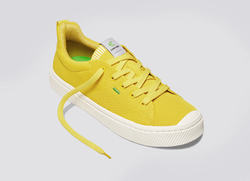 IBI Low Sun Yellow Knit Sneaker Women