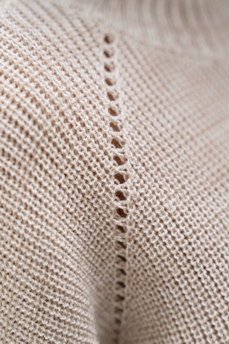Ottawa YOW - High Neck Sweater - Sand Marl