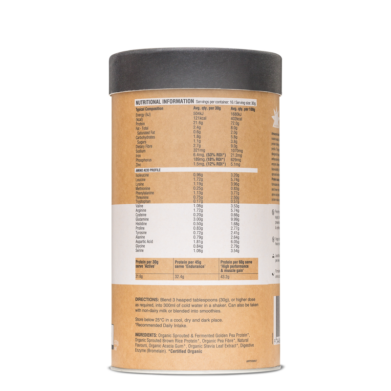 Amazonia Raw Protein Isolate Vanilla 390g